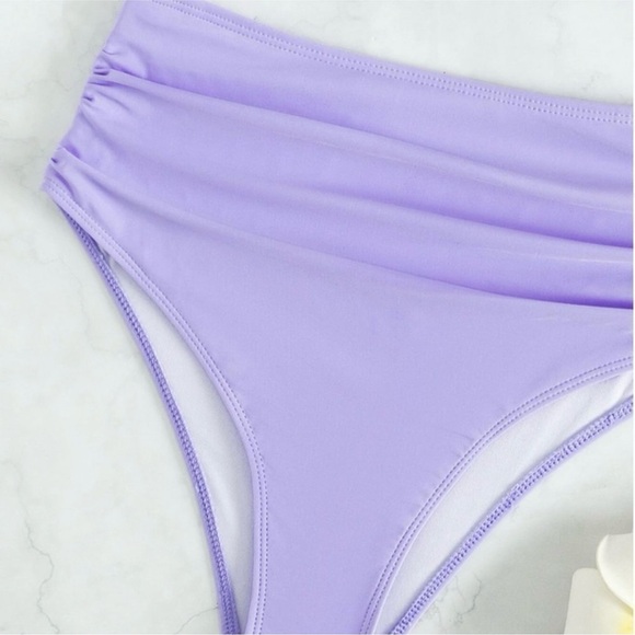 Lavender Fields Push Up Bikini Swimsuit - Picture 5 of 6